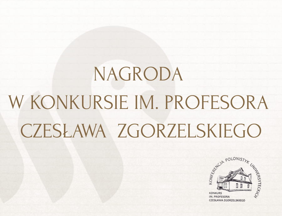 Sukces mgr. Karola Mordela w konkursie na najlepsze polonistyczne prace magisterskie